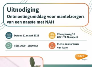 Ontmoetingsmiddag voor mantelzorgers van naasten met NAH