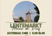 Lentemarkt bij Molen De Duif op zaterdag 3 mei