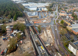 Tunnel stationsomgeving Nunspeet in gebruik