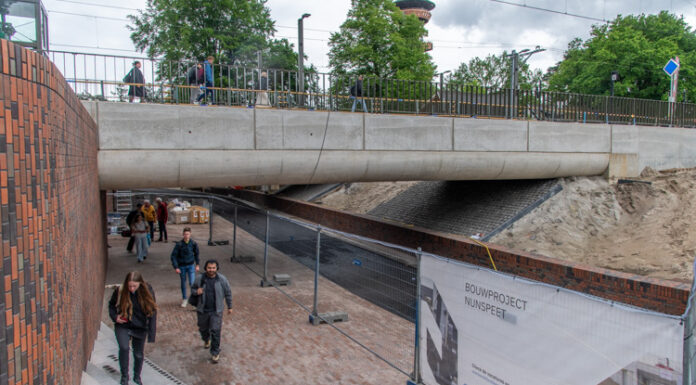 Eerste gedeelte onderdoorgang station Nunspeet geopend