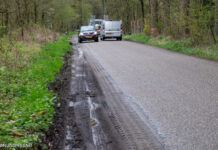 Het kan zo weer mis gaan op de Gortelseweg-Vierhouterweg