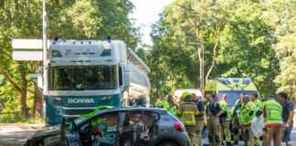 Ernstig ongeval op N310 bij Vierhouten: weg urenlang afgesloten