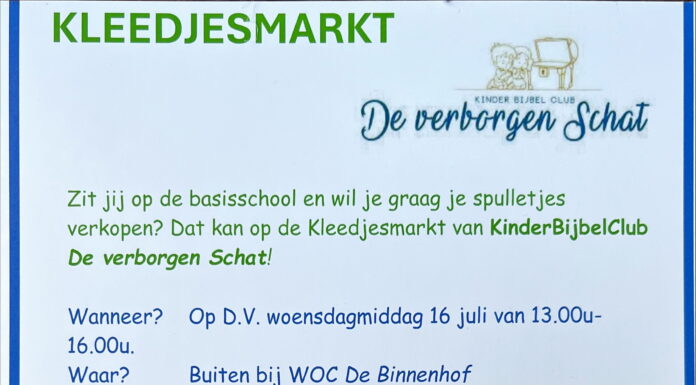 Kleedjesmarkt voor kinderen bij WOC De Binnenhof
