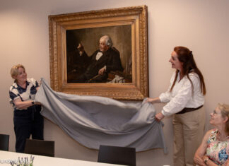 Bijzondere aanwinst voor Veluvine Nunspeet: Schilderij en foto van familie Molijn geschonken