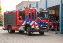 Nieuwe tankautospuit voor brandweer Nunspeet officieel in ontvangst genomen