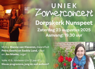 Uniek Zomerconcert in de Dorpskerk Nunspeet