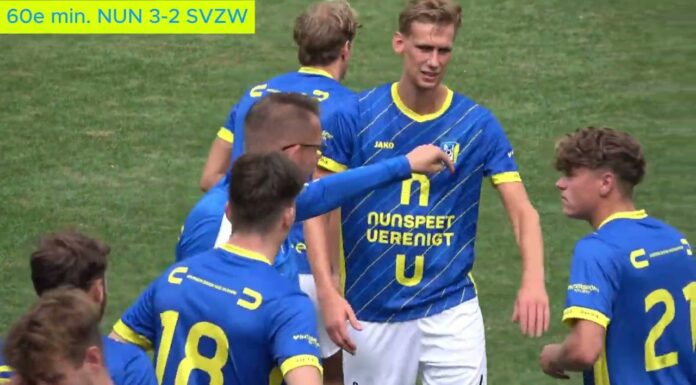 Nunspeet wint eerste oefenwedstrijd onder leiding van trainer Karsten