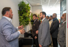 Belangrijke delegatie uit de Golfregio bezoekt CO2Wall in Nunspeet