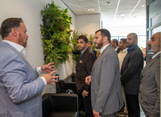 Belangrijke delegatie uit de Golfregio bezoekt CO2Wall in Nunspeet