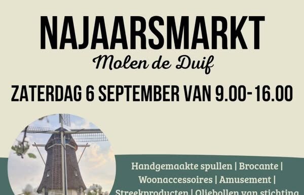 Najaarsmarkt bij Molen de Duif in Nunspeet
