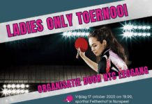 Voor het eerst in Nunspeet: Ladies Only Tafeltennistoernooi