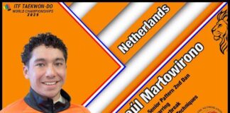 Nunspeetse Raúl Martowirono naar WK Taekwon-Do in Kroatië