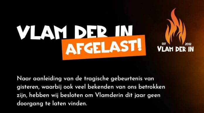 Vlam der In dit jaar afgelast uit respect voor tragische gebeurtenis