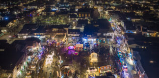 Verlichte herten slaan op hol na drone boven Nunspeet