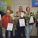 Zeven leden van vv Nunspeet onderscheiden voor bijzondere verdiensten