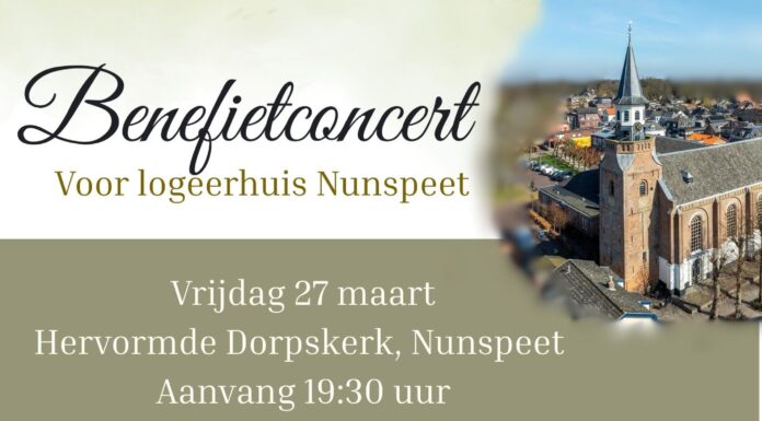 Benefietconcert ‘Zingen op de Veluwe’ voor de realisatie van Logeerhuis Nunspeet