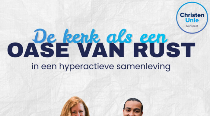 ChristenUnie Nunspeet wil de samenwerking tussen kerken stimuleren