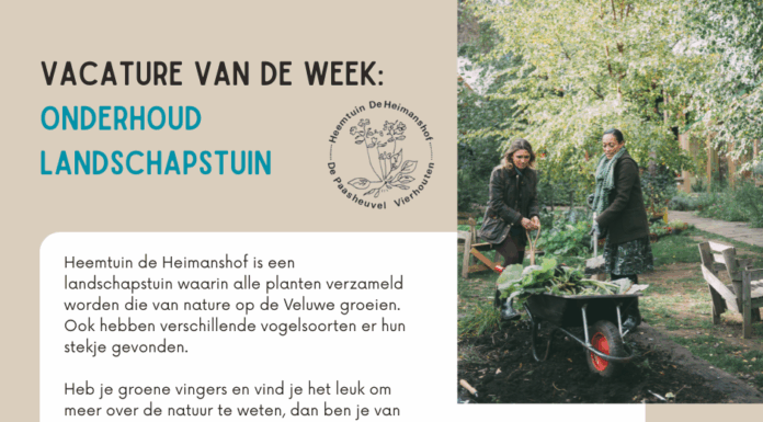Vrijwilligers gezocht voor onderhoud Landschapstuin bij Heemtuin de Heimanshof