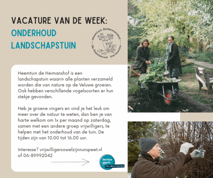 Onderhoud landschapstuin - Heemtuin de Heimanshof - week 5