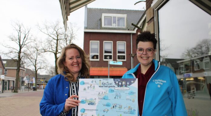 ChristenUnie Nunspeet presenteert getekend verkiezingsprogramma bij Bakkerij Uniek