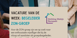 Vrijwillige begeleider gezocht voor ZON-groep in Nunspeet