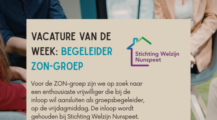 Vrijwillige begeleider gezocht voor ZON-groep in Nunspeet