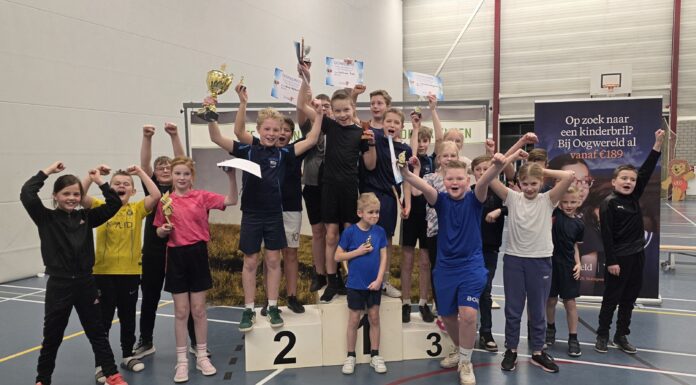 Ds. C. de Ridderschool wint 42e editie Scholierentoernooi Tafeltennis