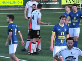 Nunspeet strijdt, maar moet buigen voor sterk Lunteren.