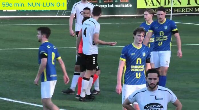 Nunspeet strijdt, maar moet buigen voor sterk Lunteren.